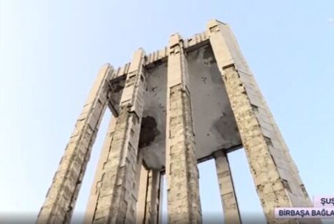 Şuşada yerləşən Vaqifin məqbərəsindən birbaşa bağlantı – VİDEO