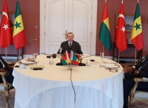 Ərdoğan iki Afrika prezidentini eyni masada qəbul etdi