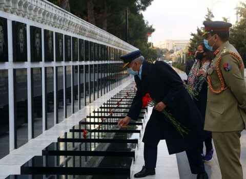 Pakistanın Hərbi Hava Qüvvələri komandanı Bakıda