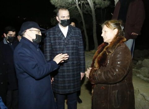 “Evlərə ziyan dəyməyib” – İcra başçısı sürüşmə ərazisində