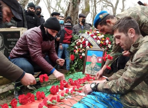 Şəhidimiz Xaçmazda torpağa tapşırıldı – FOTOLAR