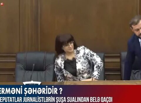 Erməni deputatlar jurnalistlərin Şuşa sualından qaçdı – VİDEO