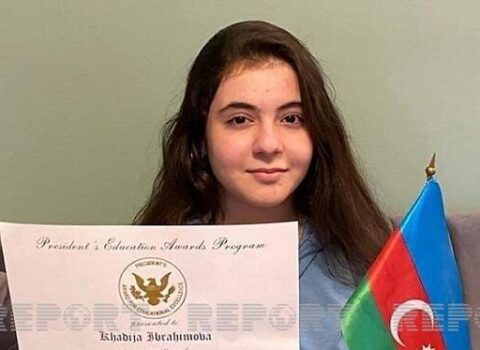 Azərbaycanlı şagird Trampın xüsusi mükafatına layiq görüldü