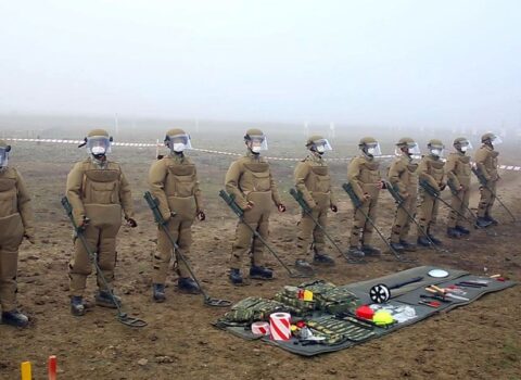 Ağdamda minaların təmizlənməsi prosesinə başlanılır