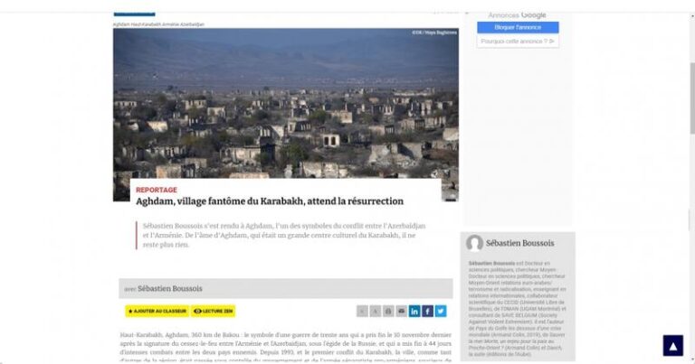 Qarabağın kabus şəhəri Ağdam dirçəlişini gözləyir – “Atlantico” Qarabağın kabus şəhəri Ağdam dirçəlişini gözləyir – “Atlantico”