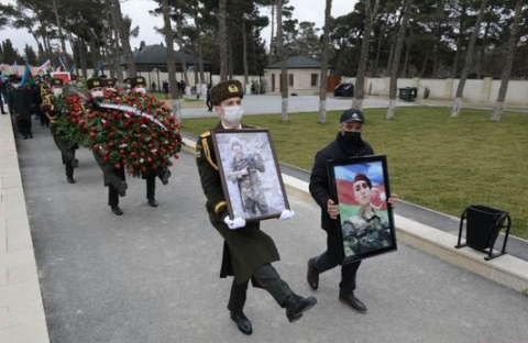 Azərbaycan Ordusunun şəhid olan hərbi qulluqçusu dəfn edildi – FOTO