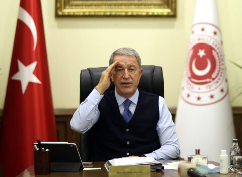 Hulusi Akar Ağdamdakı türkiyəli generala tapşırıqlar verdi – VİDEO