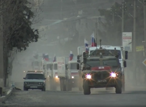 Sülhməramlılar Kəlbəcərə 185 ton yükün çatdırılmasını təmin etdi – VİDEO
