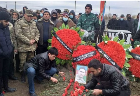 Talış kəndi uğrunda şəhid olan kiçik çavuş dəfn edildi – FOTOLAR