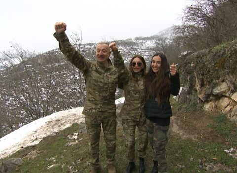 Prezidentlə ailəsinin Füzuli və Xocavənd səfərindən YENİ FOTOLAR