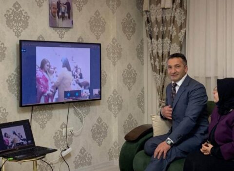 Türkiyədən Azərbaycana onlayn bağlantı: internet üzərindən nişan mərasimi təşkil edildi