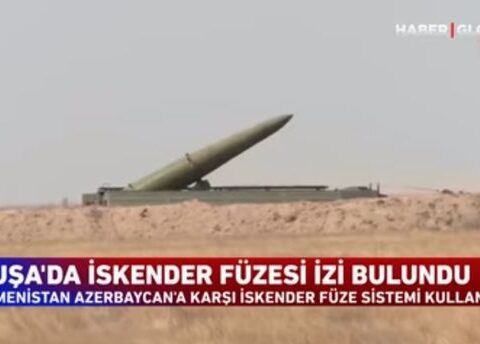 Şuşada “İskəndər” raketinin qalıqlarının tapılması xəbəri Türkiyə telekanalında – VİDEO