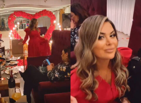 Təranə Qumral qızına restoranda dəbdəbəli ad günü keçirdi – VİDEO