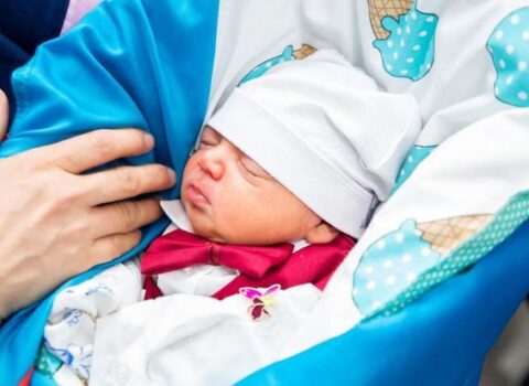 Daha bir şəhidin övladı dünyaya gəlib – FOTOLAR