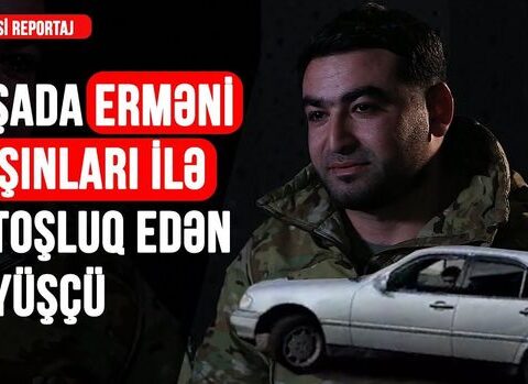 Şuşada erməni maşınları ilə “avtoşluq edən” döyüşçü – VİDEO