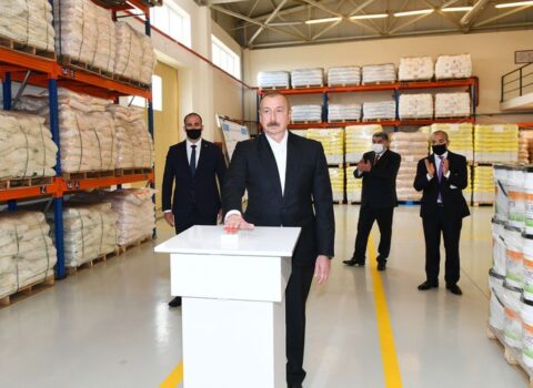 Prezident Hacıqabul Sənaye Məhəlləsinin açılışında iştirak etdi