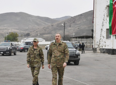 Prezidentlə xanımı Cəbrayıl və Zəngilana səfər etdi