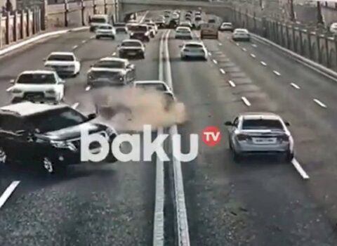 Bakıda baş verən dəhşətli qəza – ANBAAN VİDEO