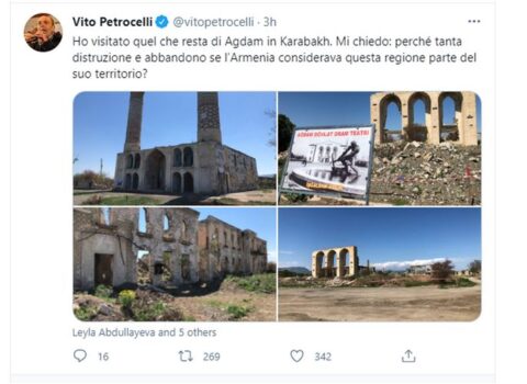 “Ermənistan Ağdamı öz ərazisi hesab edirdisə, niyə darmadağın edirdi?” – Vito Petroçelli