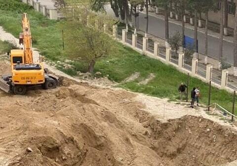 Nazir məktəbin yanında qanunsuz GÖYDƏLƏN TİKİR – ETİRAZLAR