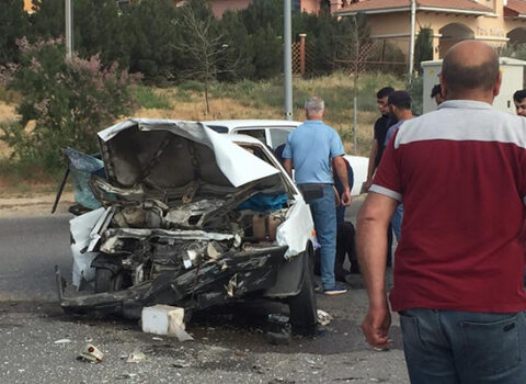 Masazırda ağır qəza: 4 yaralı – FOTOLAR
