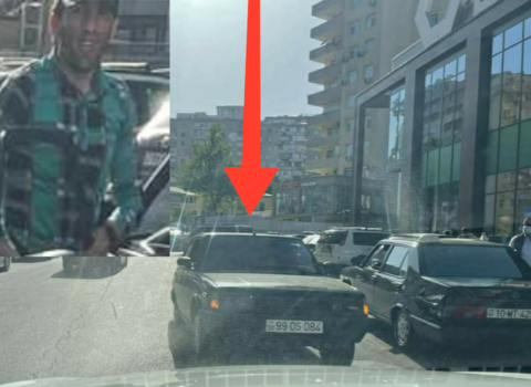 Özünü şəhərin sahibi kimi aparan sürücü Yasamalda yolu kəsdi – FOTOLAR