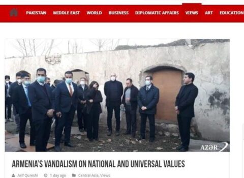 Azad olunan ərazilərimizdə erməni vandallığı Pakistan mediasında