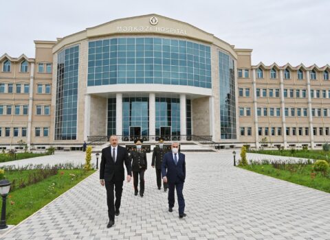 Naxçıvan Qarnizonu Mərkəzi Hospitalının açılışı oldu – YENİLƏNİB