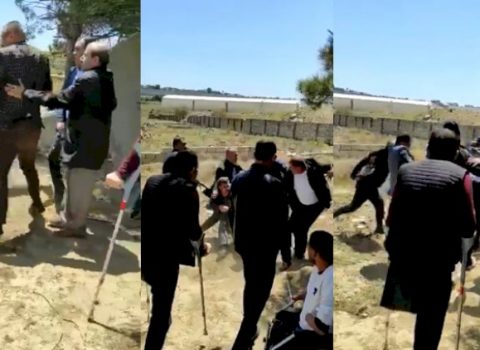 Saxta Qarabağ əlilləri arasında dava düşdü – ŞOK VİDEO