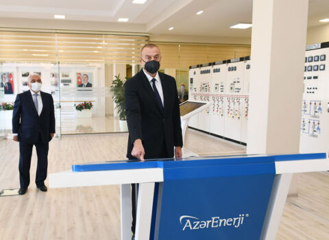 Prezident “Binəqədi” yarımstansiyasının açılışında – FOTOLAR