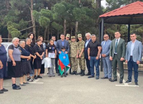 Şəhid Mətləb Zamanovun ailəsi ziyarət olundu – FOTO