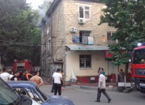 Mingəçevirdə yataqxanada yanğın – FOTO