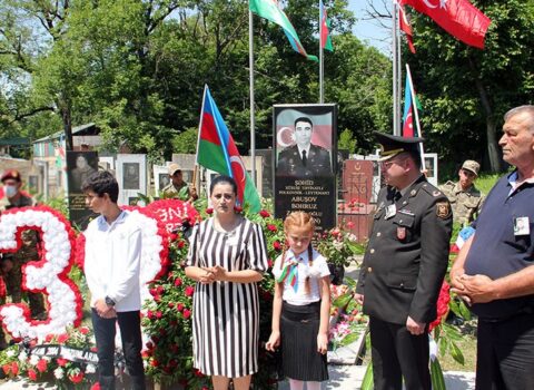 Qəbələdə şəhid Bəhruz Abuşovun xatirəsi yad edilib – FOTO/VİDEO