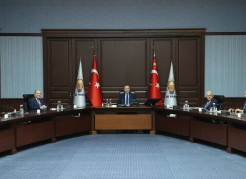 Ərdoğan YAP-ın nümayəndə heyətini qəbul etdi – FOTO