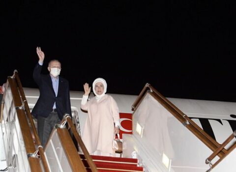 Ərdoğanın rəsmi səfəri başa çatdı – FOTOLAR