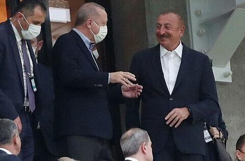 İlham Əliyev və Ərdoğan Türkiyə-Uels matçını izləyir – FOTO