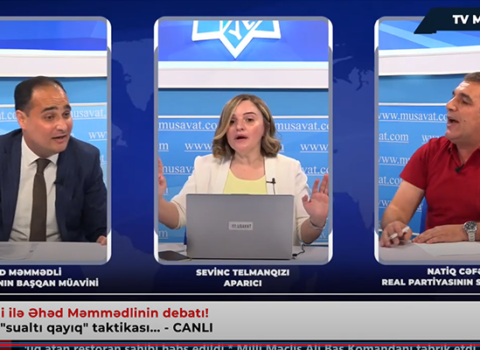 Canlı efirdə REAL-ın sədr müavini ilə Ağ Partiya funksioneri bir-birini söydü – VİDEO