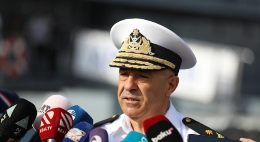 Hərbi Dəniz Qüvvələrinin komandanı təlimlərin məqsədini AÇIQLADI Hərbi Dəniz Qüvvələrinin komandanı təlimlərin məqsədini AÇIQLADI