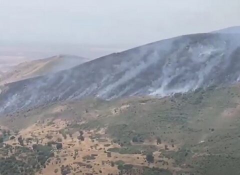Hadrut istiqamətində yanğın başladı, havaya helikopter qaldırıldı – VİDEO
