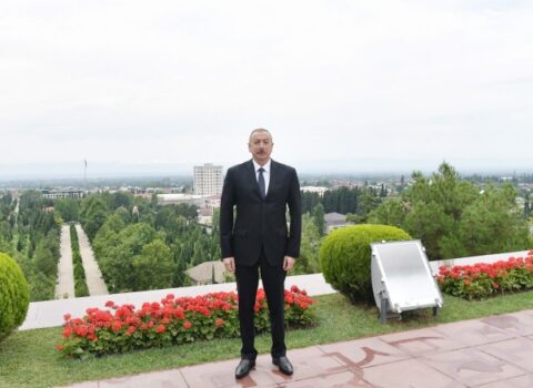 Prezident İlham Əliyev Daşkəsəndə səfərdədir