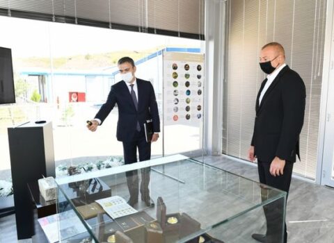 Prezident “Çovdar” İnteqrəolunmuş Regional Emal Sahəsinin fəaliyyəti ilə tanış oldu