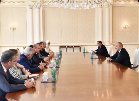 Prezident Mustafa Şentopu qəbul etdi – FOTO