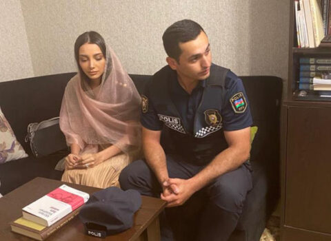 Peşə bayramında polisin kəbinini Hacı Şahin kəsdi – VİDEO