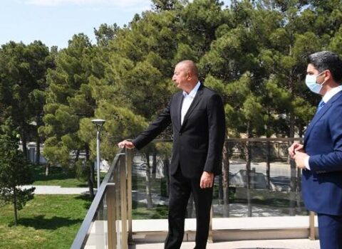 Prezident Naftalanda açılışlar etdi – FOTO