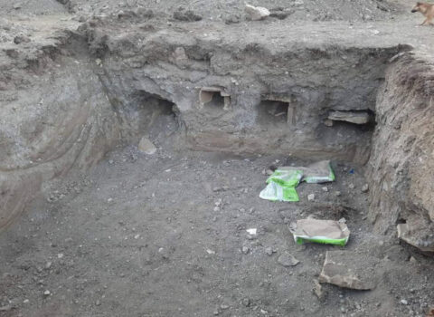 Qubada məktəb tikintisi zamanı qədim qəbirlər aşkarlanıb – FOTO