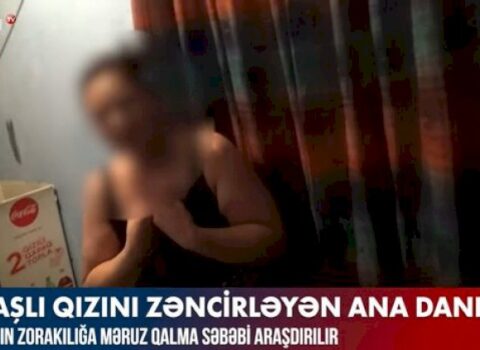 Qızını zəncirləyən ana danışdı: “Qarşısını ala bilmirəm” – VİDEO
