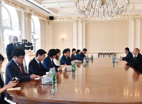 Prezident Koreya Milli Assambleyasının sədrini qəbul etdi – FOTO – YENİLƏNİB