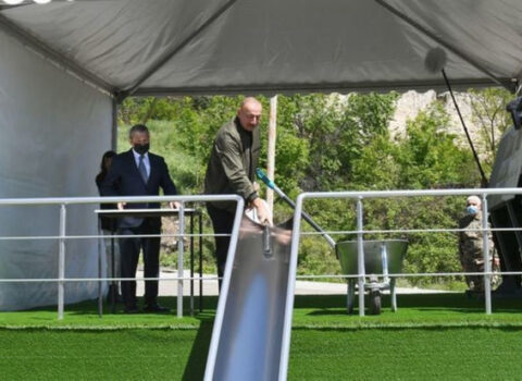 Şuşada “Otel və Konfrans Mərkəzi”nin təməli qoyulub – YENİLƏNİB