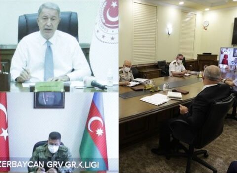 Hulusi Akar Azərbaycandan nümayəndənin iştirakı ilə konfrans keçirdi – FOTO