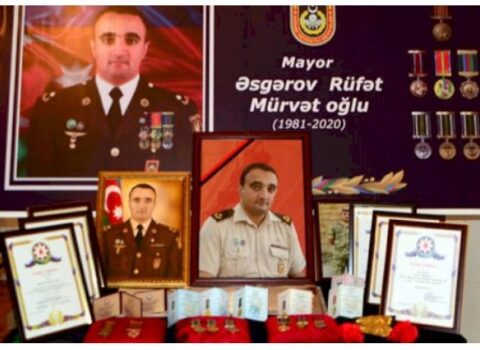 Şəhid mayor Rüfət Əsgərovun doğum günündə xatirəsi anıldı — VİDEO